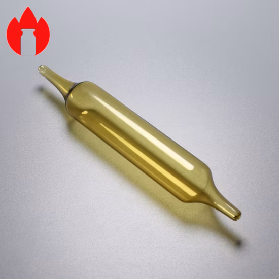 1 ml, 2 ml, 5 ml, 10 ml pharmazeutische Injektionsampulle aus klarem oder bernsteinfarbenem Glas