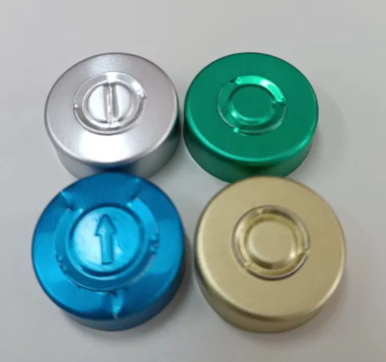 Pharmazeutische 13 mm 20 mm 28 mm bunte Aluminium-Kunststoffkappe für Glasfläschchen
