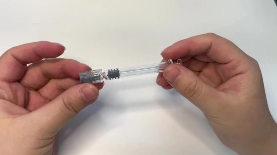 Medizinischer Einweg-Spritzenzylinder und Stöpsel aus vorgefülltem Glas, 1 ml, Luer-Lock mit/ohne Nadel