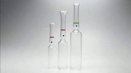 1 ml, 2 ml, 5 ml, 10 ml pharmazeutische Injektionsampulle aus klarem oder bernsteinfarbenem Glas