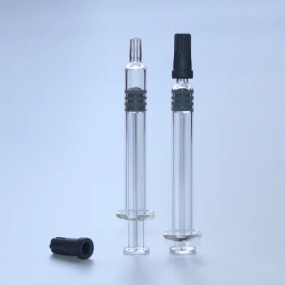 Glasspritze 1 ml mit Luer-Lock / Fertigspritze