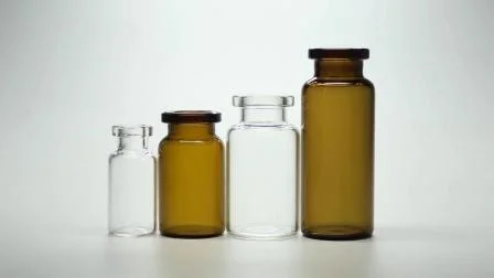 2 ml, 7 ml, 10 ml, 20 ml, 30 ml, klares oder bernsteinfarbenes pharmazeutisches Röhrenglasfläschchen