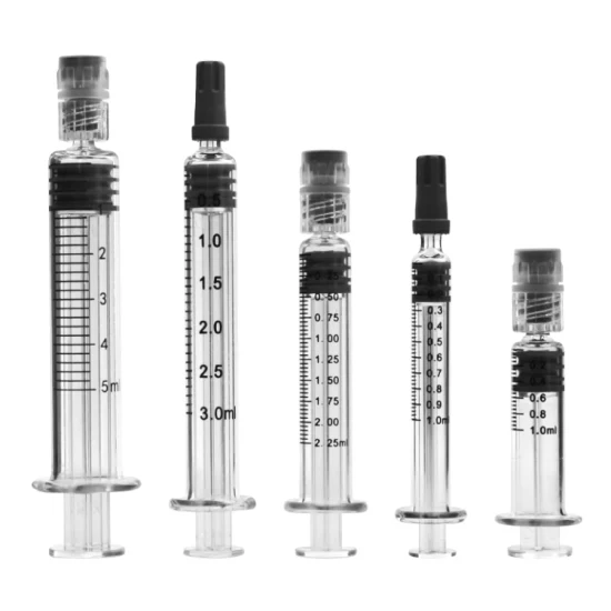 Medizinische sterile Vorfüllspritze mit Luer-Lock-Glas, 3 ml, 5 ml, 10 ml, vorgefüllte Spritzen